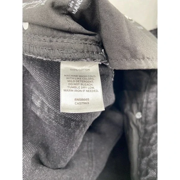 BP Jeans Women's Sz 24 Black Distressed Ripped‎ Wide Leg Pockets Low Rise NWT - Picture 12 of 13